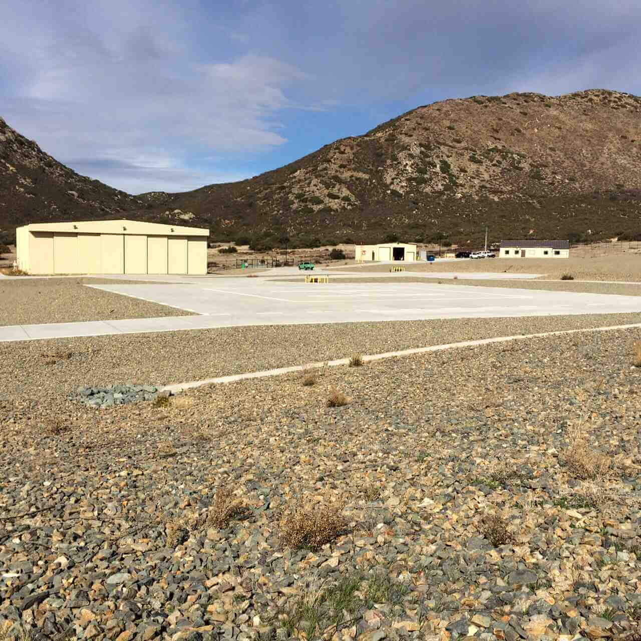 Back Photo Helibase located in East San Diego County