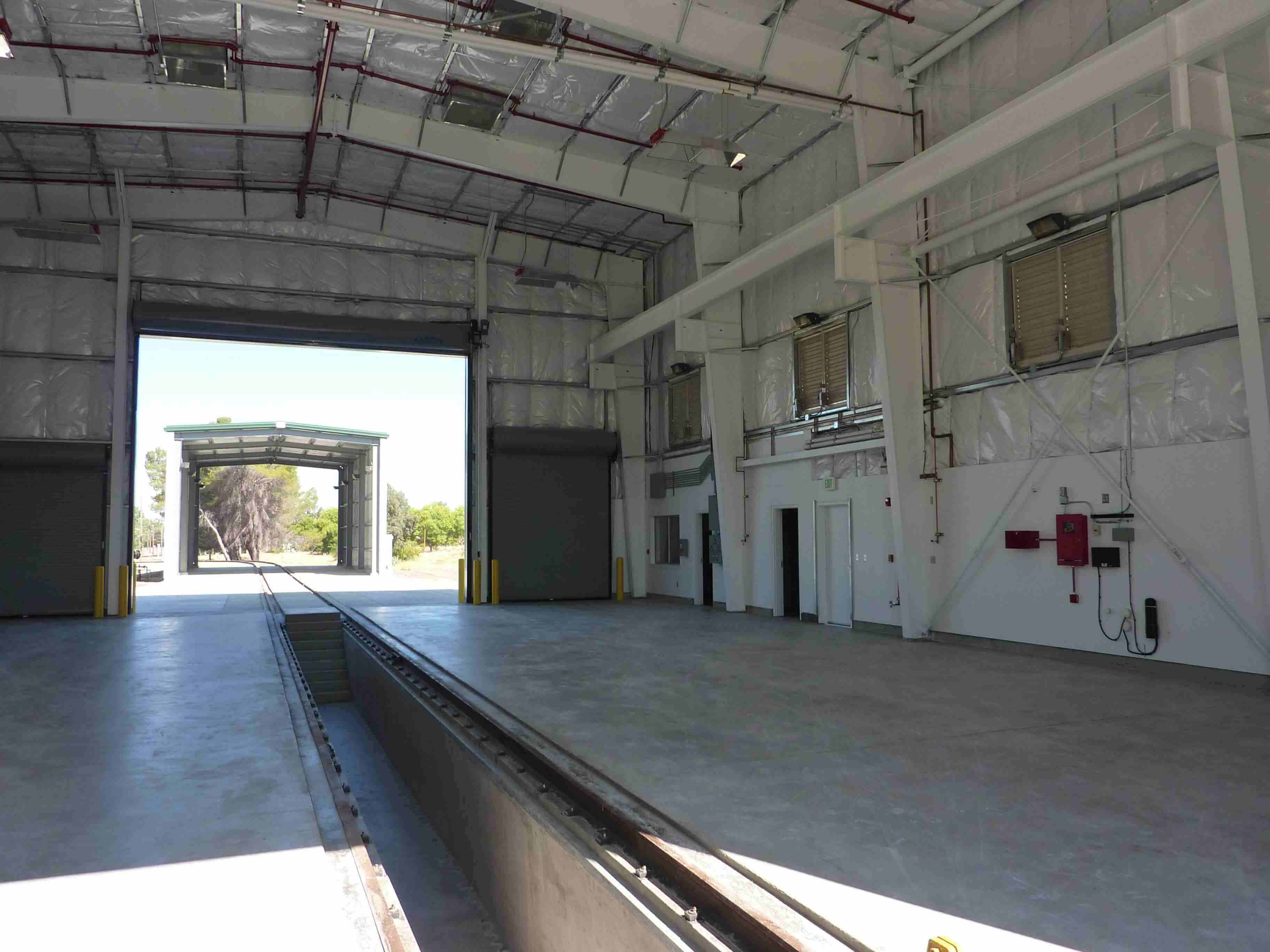 Railroad Equipment Facility inside of building